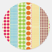 Boho Dots Umschlag Aufkleber Sticker (Vorderseite)