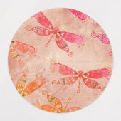 Boho Dragonfis in Rosa Etiketten (Design 2)