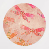 Boho Dragonfis in Rosa Etiketten (Design 1)