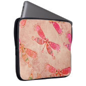 Boho Dragonfis in Rosa Laptopschutzhülle (Vorne Rechts)