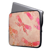 Boho Dragonfis in Rosa Laptopschutzhülle (Vorderseite Links)