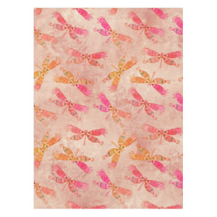 Boho Dragonfis in Rosa Tischdecke