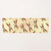 Boho Dragonflies in Sepia Yogamatte (Rückseite (Horizontal))