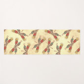 Boho Dragonflies in Sepia Yogamatte (Vorderseite (Horizontal))