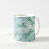 Boho Dragonfts in Blau Kaffeetasse (VorderseiteRechts)