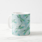 Boho Dragonfts in Blau Kaffeetasse (Vorderseite Links)