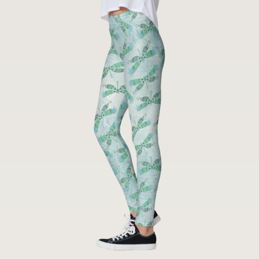 Boho Dragonfts in Blau Leggings (Links)