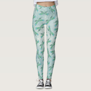 Boho Dragonfts in Blau Leggings