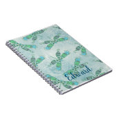Boho Dragonfts in Blau Notizblock (Rechte Seite)