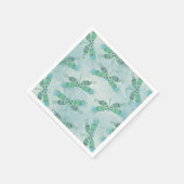 Boho Dragonfts in Blau Serviette (Ecke)