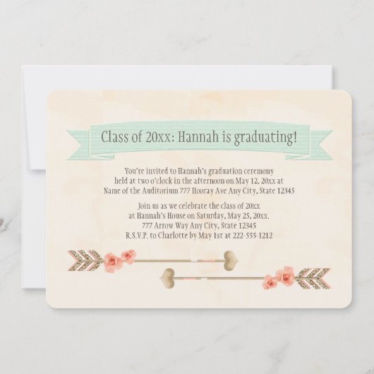 BOHO DREAM CATCHER ABSCHLUSS ANKÜNDIGUNG (Rückseite)