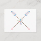 Boho Dream Catcher Baby Showbucher Begleitkarte (Rückseite)