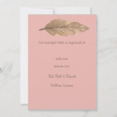 Boho Dream Catcher Bridal Dusche Einladung (Rückseite)