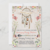 Boho Dream Catcher Bridal Dusche Einladungen (Vorderseite)