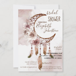 Boho Dream Catcher Bridal Shower Invitation Einladung