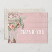 BOHO Dream Catcher Danke Girl Baby Dusche (Vorne/Hinten)