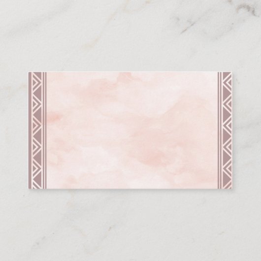 Boho Dream Catcher Diaper Raffle Umschließungskart Begleitkarte (Rückseite)