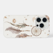 Boho Dream Catcher Handyhülle Ätherische Federn iPhone Hülle (Rückseite (Horizontal))