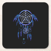 Boho Dream Catcher Rechteckiger Pappuntersetzer (Vorderseite)