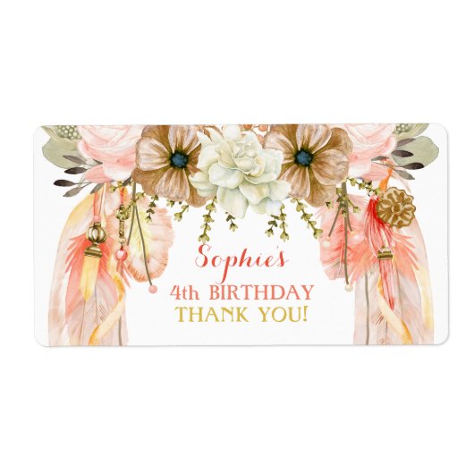 Boho Dream Catcher Water Flasche Geschenk Vielen D (Vorne)