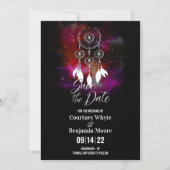 Boho Dream Catcher Wedding Save The Date (Vorderseite)