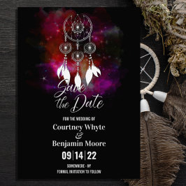 Boho Dream Catcher Wedding Save The Date