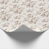 Boho Dream Catcher Wrapping Paper Ethereal Feather Geschenkpapier (Ecke)