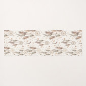 Boho Dream Catcher Yoga Mat Ethereal Feathers Yogamatte (Rückseite (Horizontal))