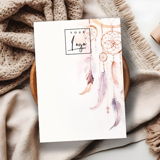 Boho Dreamcatcher Blank Juwelier Logo Display Visitenkarte