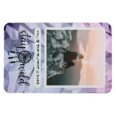 Boho Dreamcatcher Bleibe Wild Foto Magnet (Horizontal)