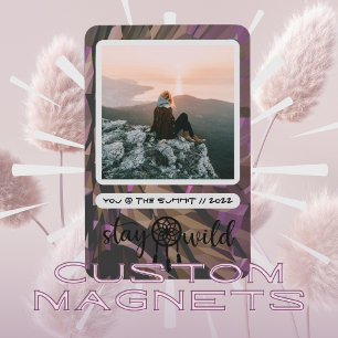 Boho Dreamcatcher Bleibe Wild Foto Magnet