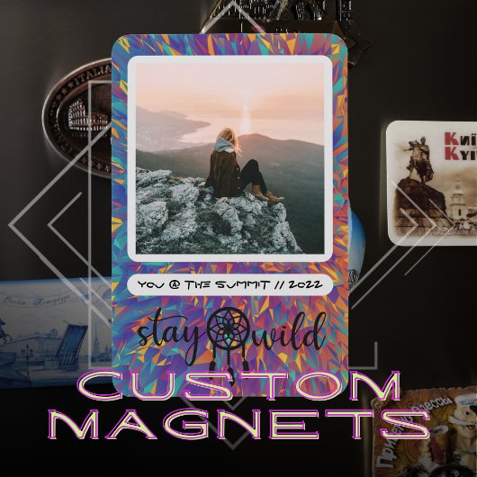 Boho Dreamcatcher Bleibe Wild Foto Magnet