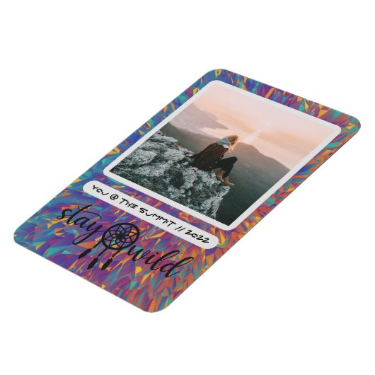 Boho Dreamcatcher Bleibe Wild Foto Magnet (Linke Seite)