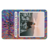 Boho Dreamcatcher Bleibe Wild Foto Magnet (Horizontal)
