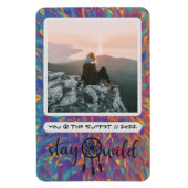 Boho Dreamcatcher Bleibe Wild Foto Magnet (Vertikal)