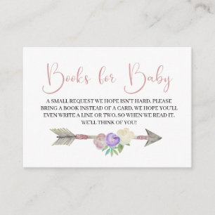 Boho Dreamcatcher Books for Baby Enclosure Card Begleitkarte