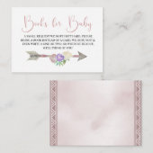 Boho Dreamcatcher Books for Baby Enclosure Card Begleitkarte (Vorne/Hinten)