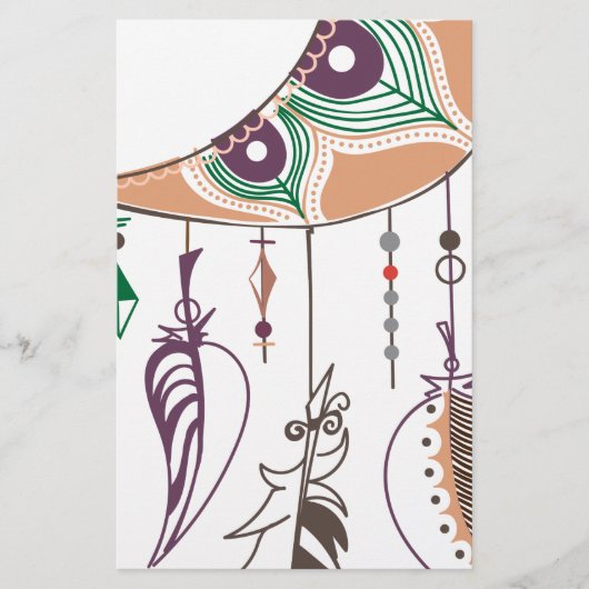 Boho dreamcatcher briefpapier (Vorderseite)