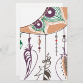 Boho dreamcatcher briefpapier (Vorne/Hinten)