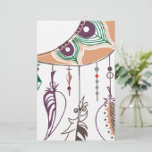 Boho dreamcatcher briefpapier (Stehend Vorderseite)