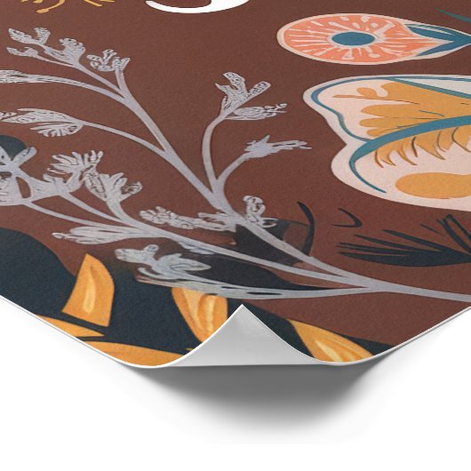 Boho Dreamcatcher Design Live in Abstimmung mit Yo Poster (Ecke)