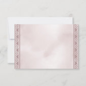 Boho Dreamcatcher Dusky Dankeschön Karte (Rückseite)