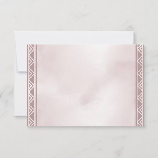 Boho Dreamcatcher Dusky Dankeschön Karte (Rückseite)