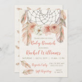 Boho Dreamcatcher Einladung (Vorne/Hinten)