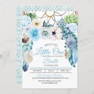 Boho Dreamcatcher Einladung zum Geburtstag