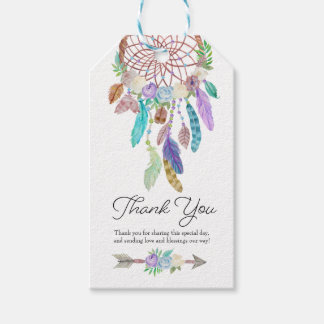 Boho Dreamcatcher Favor Tag Geschenkanhänger