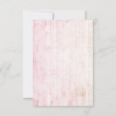 Boho Dreamcatcher & Feathers Pink Wedding RSVP Karte (Rückseite)