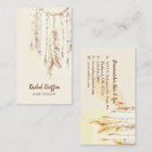 Boho Dreamcatcher Haar Stylist oder Therapeut Visitenkarte (Vorne/Hinten)