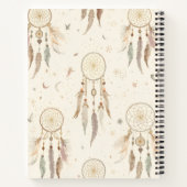 Boho Dreamcatcher Journal | Ätherische Federn Notizblock (Rückseite)
