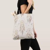 Boho Dreamcatcher Tote Bag | Ethereal Feathers Tasche (Von Nahem)